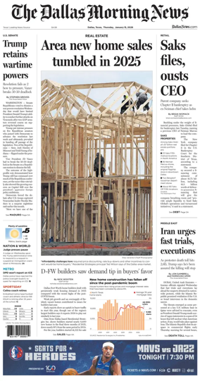 Cover of The Dallas Morning News