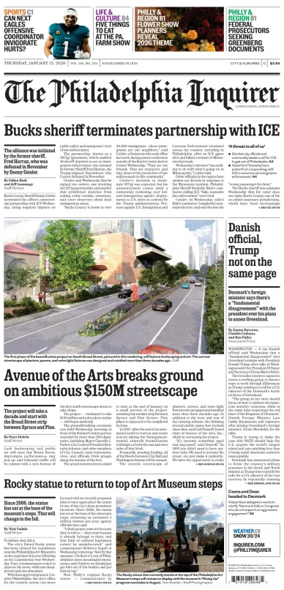 Cover of The Philadelphia Inquirer (South Jersey edition)