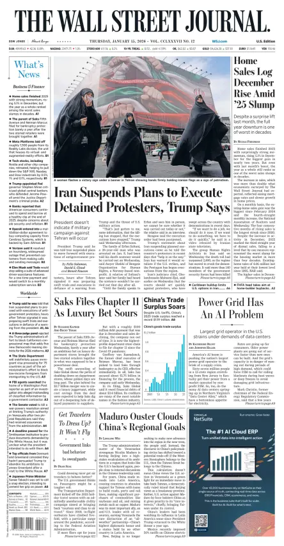 Cover of The Wall Street Journal