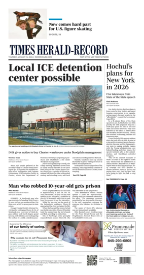 Cover of Times Herald-Record