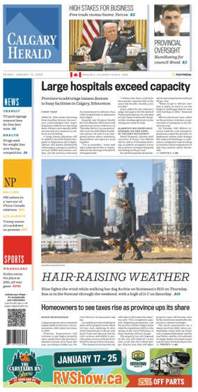 Cover of Calgary Herald