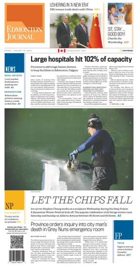 Cover of Edmonton Journal