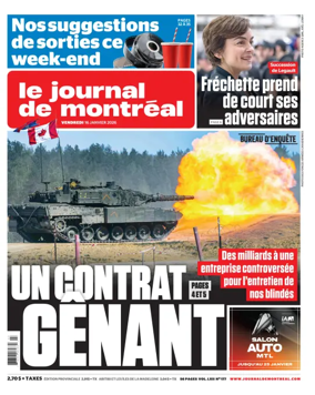 Cover of Le Journal de Montreal