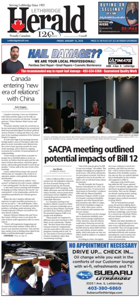 Cover of Lethbridge Herald