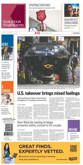 Cover of Saskatoon StarPhoenix