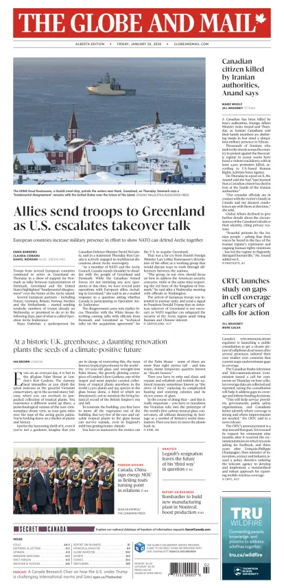 Cover of The Globe and Mail (Alberta Edition)