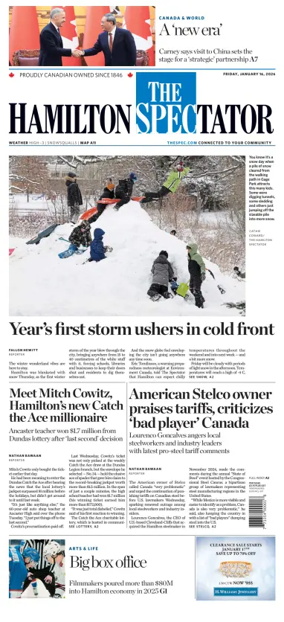 Cover of The Hamilton Spectator