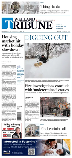 Cover of The Welland Tribune