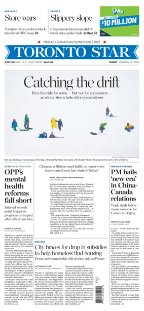 Cover of Toronto Star