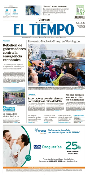 Cover of El Tiempo (Bogota)