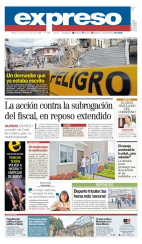 Cover of Diario Expreso