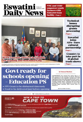 Cover of Eswatini Daily News