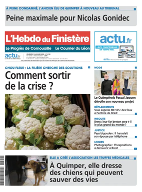 Cover of L'Hebdo du Finistere - Le Progres de Cornouaille Le Courrier du Leon