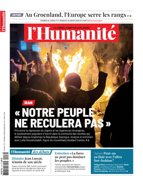 Cover of L'HUMANITE