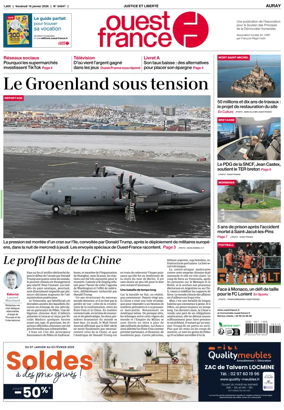 Cover of Ouest France (Auray)
