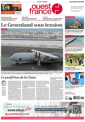 Cover of Ouest France (Les Sables-d'Olonne)