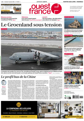 Cover of Ouest France (Nantes / Sud-Loire / Vignoble)