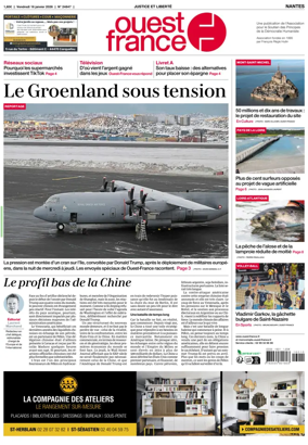 Cover of Ouest France (Nantes)