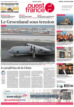 Cover of Ouest France (Redon / Pays de Vilaine)