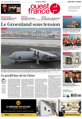 Cover of Ouest France (Saint-Malo)