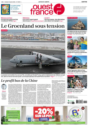 Cover of Ouest France (Sarthe)