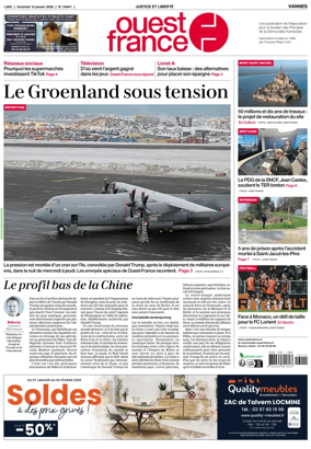 Cover of Ouest France (Vannes)