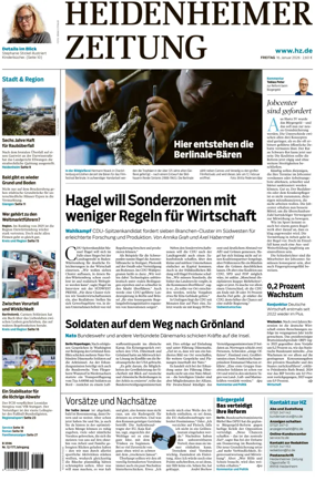 Cover of Heidenheimer Zeitung