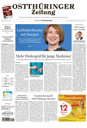 Cover of Ostthuringer Zeitung (Saale-Holzland-Kreis)