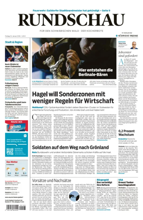 Cover of Rundschau fur den Schwabischen Wald – Der Kocherbote