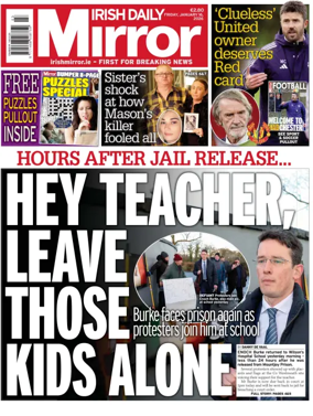 Cover of Irish Daily Mirror