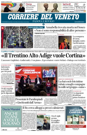 Cover of Corriere del Veneto (Padova e Rovigo)