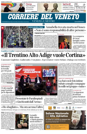 Cover of Corriere del Veneto (Venezia e Mestre)