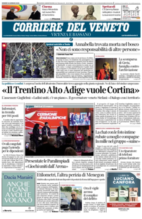 Cover of Corriere del Veneto (Vicenza e Bassano)