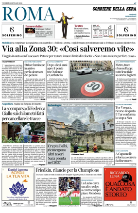 Cover of Corriere della Sera (Roma)