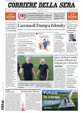 Cover of Corriere della Sera