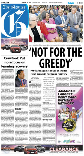 Cover of Jamaica Gleaner