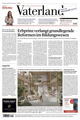 Cover of Liechtensteiner Vaterland