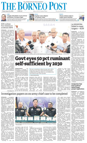 Cover of The Borneo Post (Sabah)