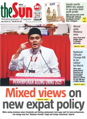 Cover of The Sun (Malaysia)