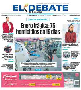 Cover of El Debate de Culiacan