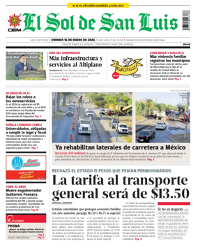 Cover of El Sol de San Luis Potosi
