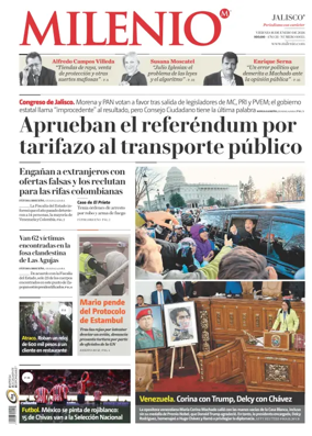 Cover of Milenio Jalisco