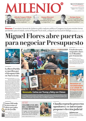 Cover of Milenio Monterrey