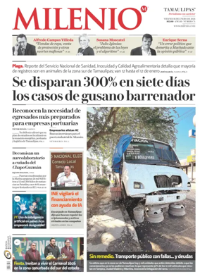 Cover of Milenio Tamaulipas