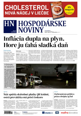 Cover of Hospodarske noviny