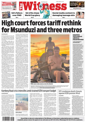 Cover of The Witness (South Africa)