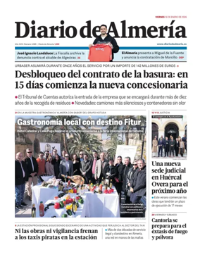 Cover of Diario de Almeria