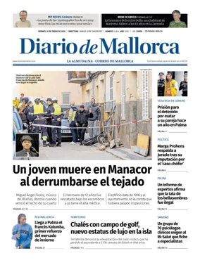 Cover of Diario de Mallorca