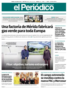 Cover of El Periodico Extremadura