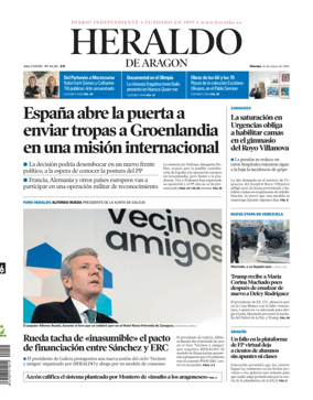 Cover of Heraldo de Aragon